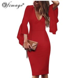 Red Midi Dress
